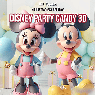 Kit Digital Disney Party Candy - illustradeb