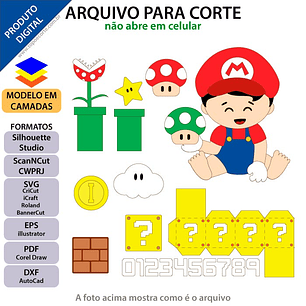 Arquivo de Corte Topo Super Mario