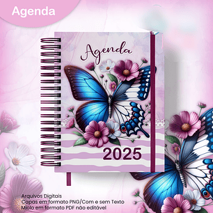 Arquivo Agenda Borboleta Floral Rosa 2025 - jana bicalho