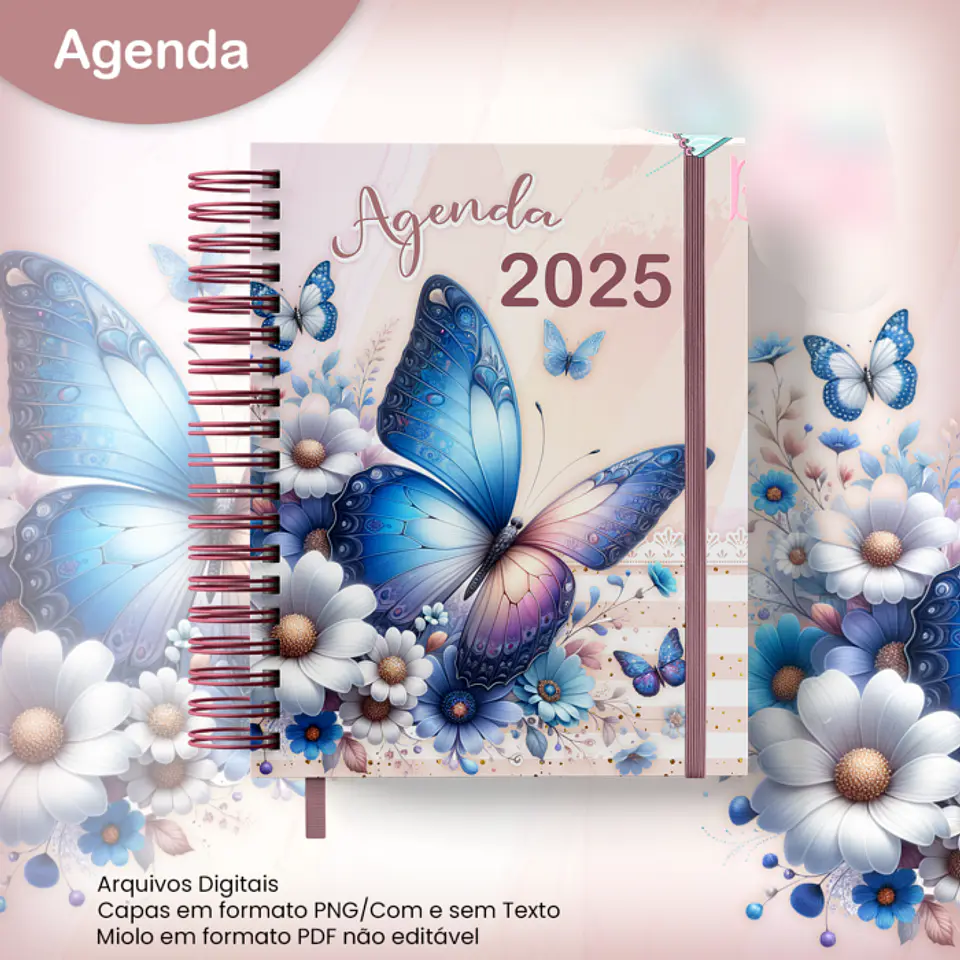 Arquivo Agenda A5 Borboleta Floral Azul 2025 - jana bicalho 1