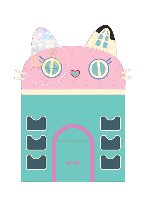 Arquivo de Corte Topo Casa Mágica da Gabby