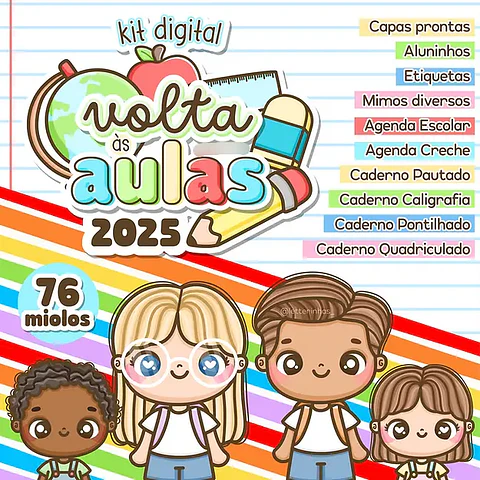 Arquivo Volta as aulas 2025 Completo - Letterinhas