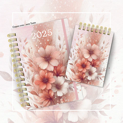 Arquivo Agenda Versículos 2025 Floral 2DPP - Cute Corte