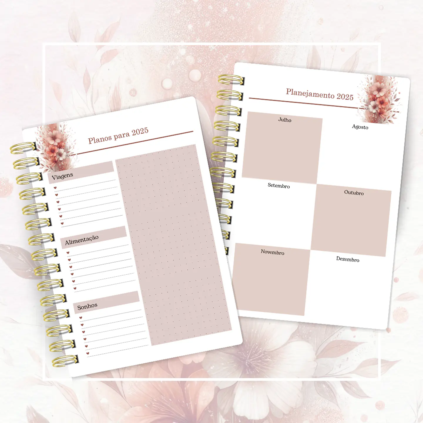 Arquivo Agenda Versículos 2025 Floral 2DPP - Cute Corte 4
