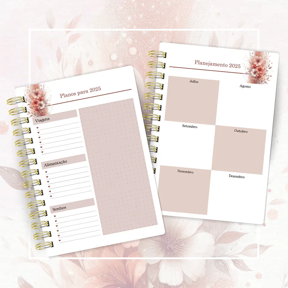 Arquivo Agenda Versículos 2025 Floral 2DPP - Cute Corte 4