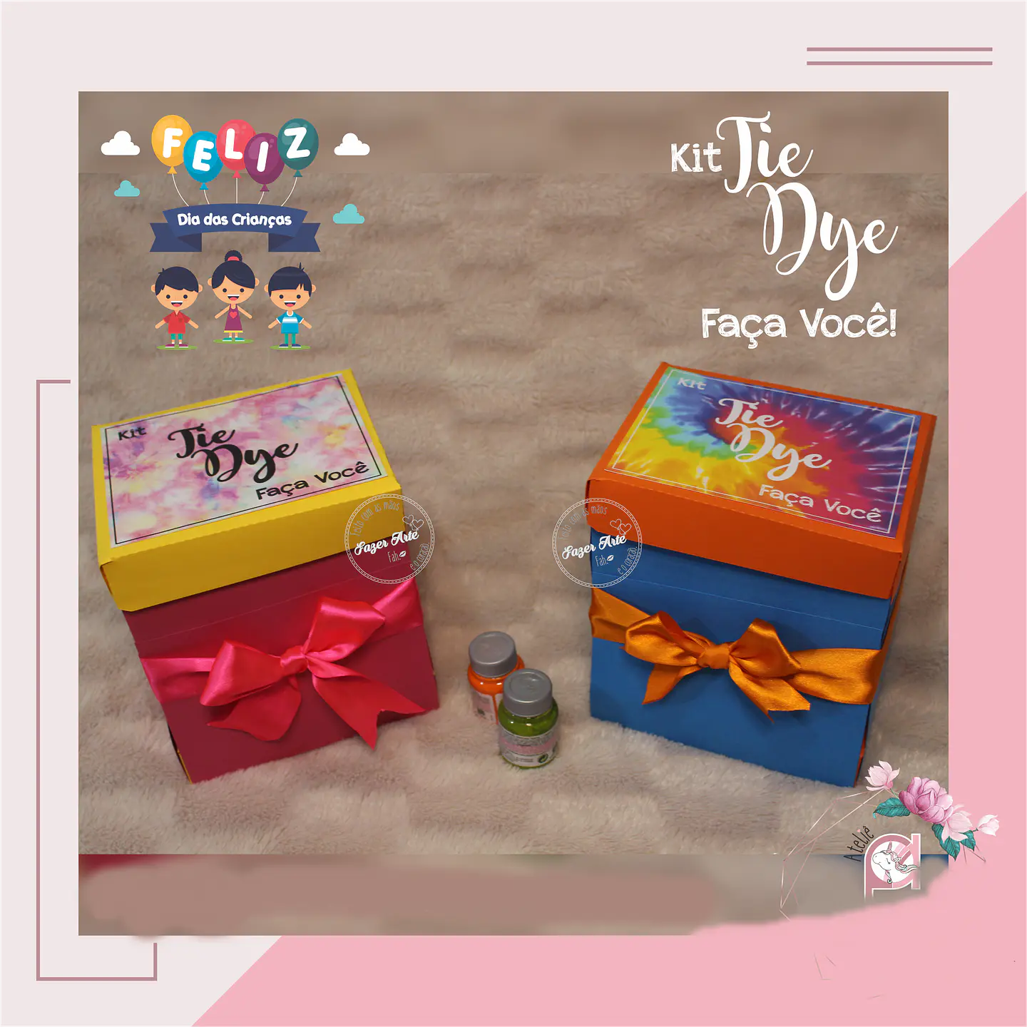 Arquivo de Corte kit tie dye dia das crianças 2