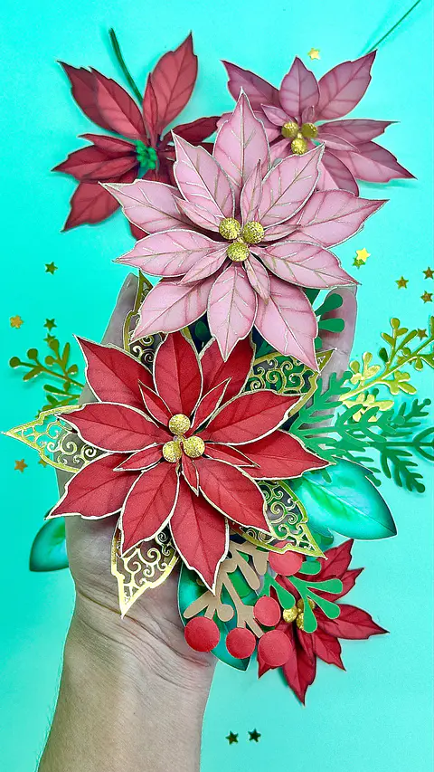 Arquivo de Corte Flor Natalina - Jardim Criativo