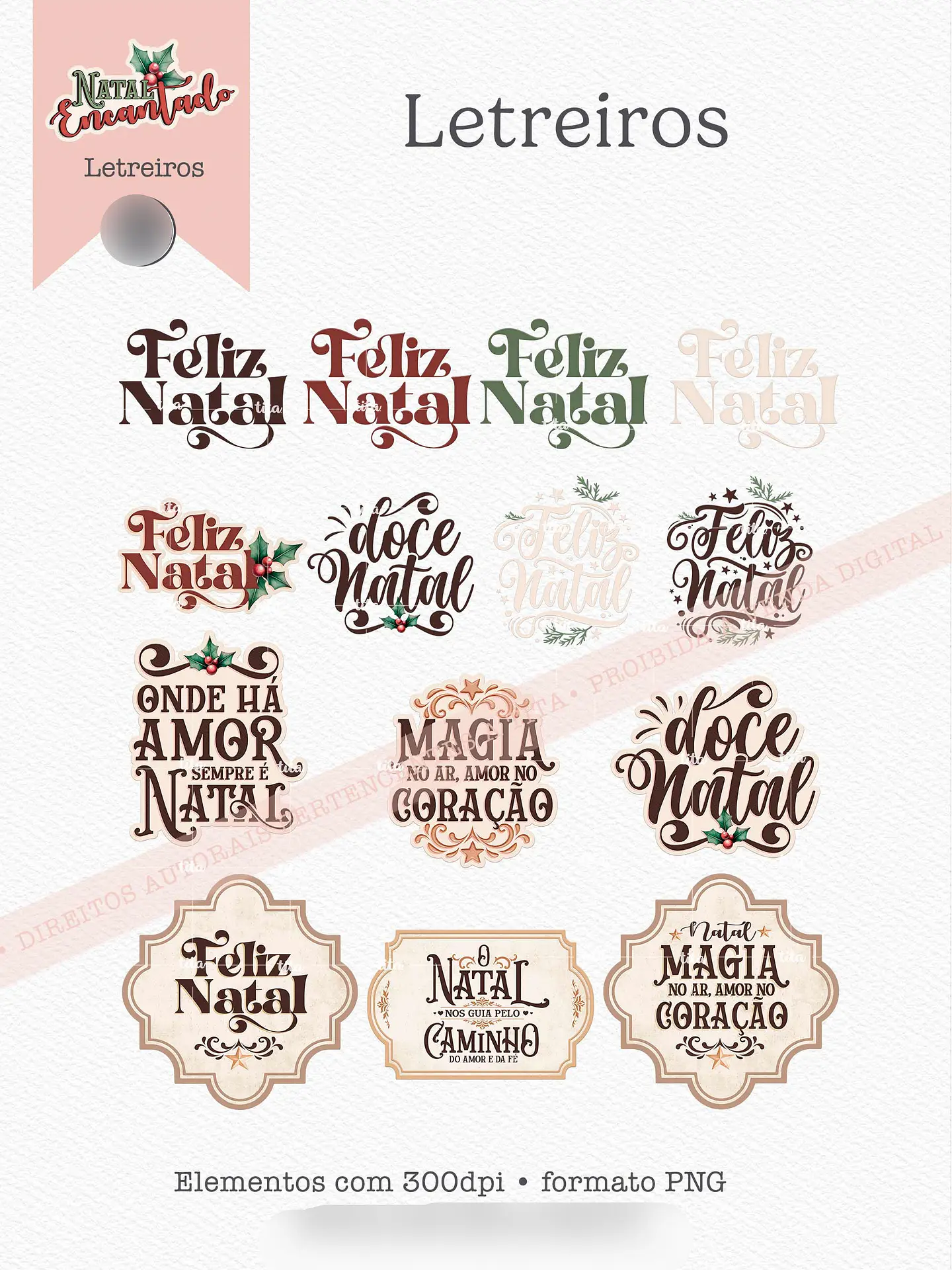 Kit Digital Natal Encantado 1