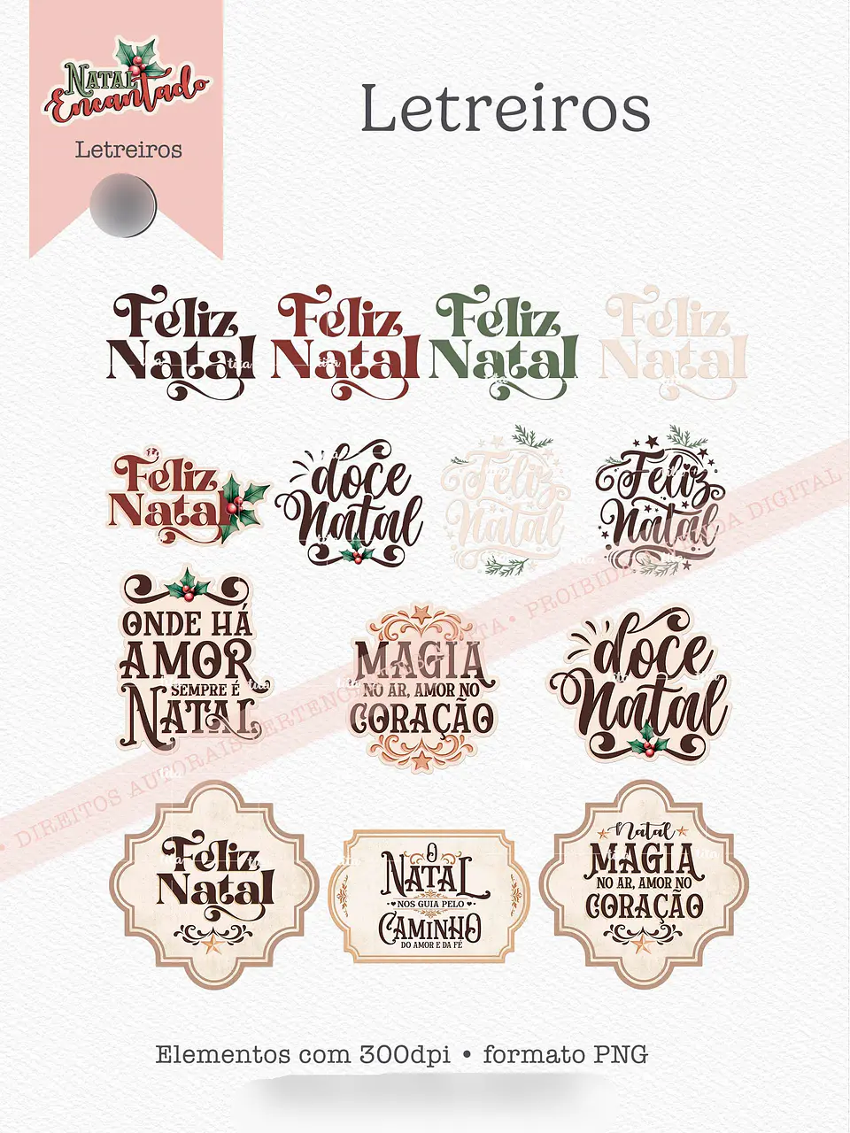 Kit Digital Natal Encantado 1