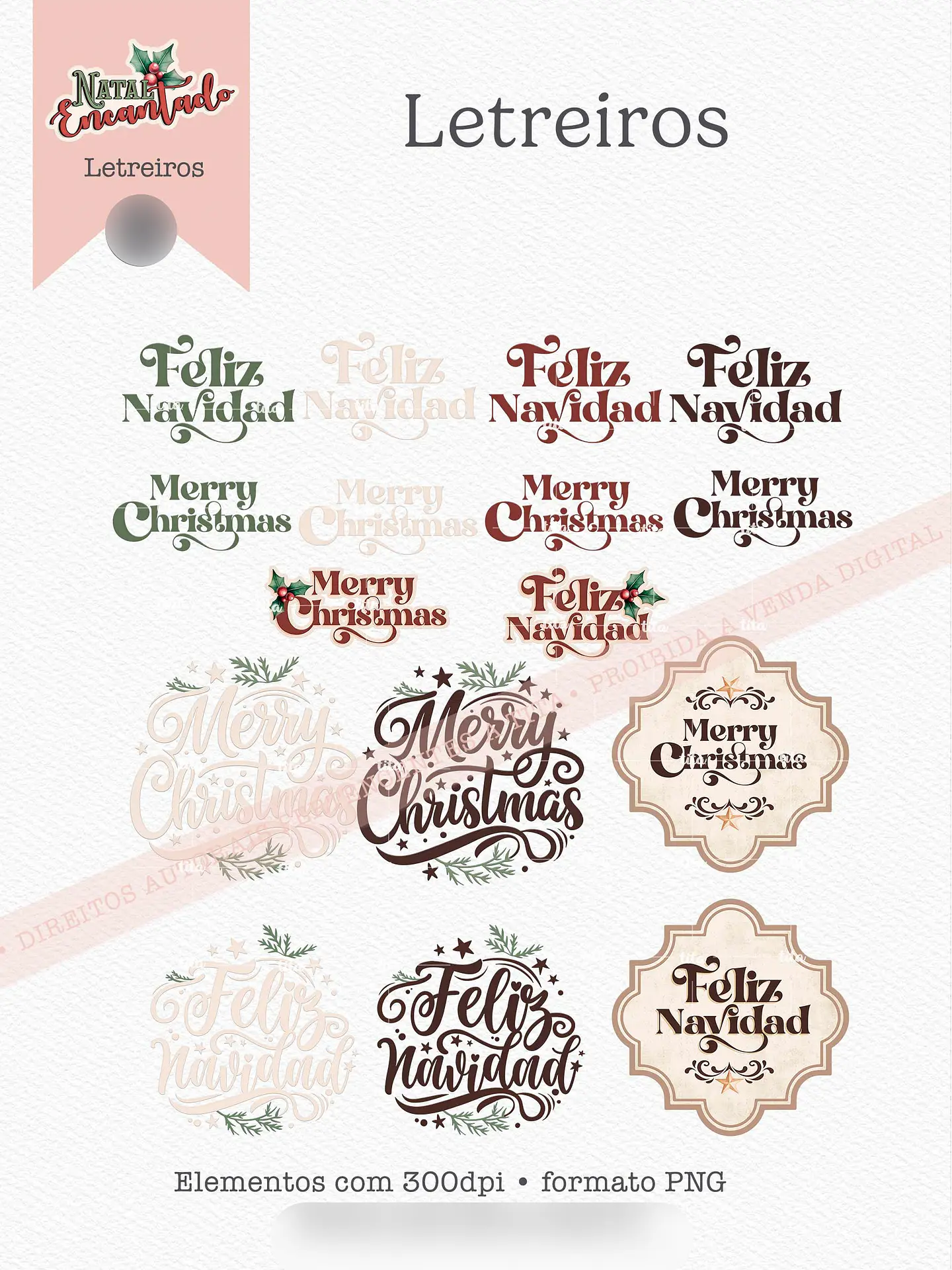 Kit Digital Natal Encantado 2