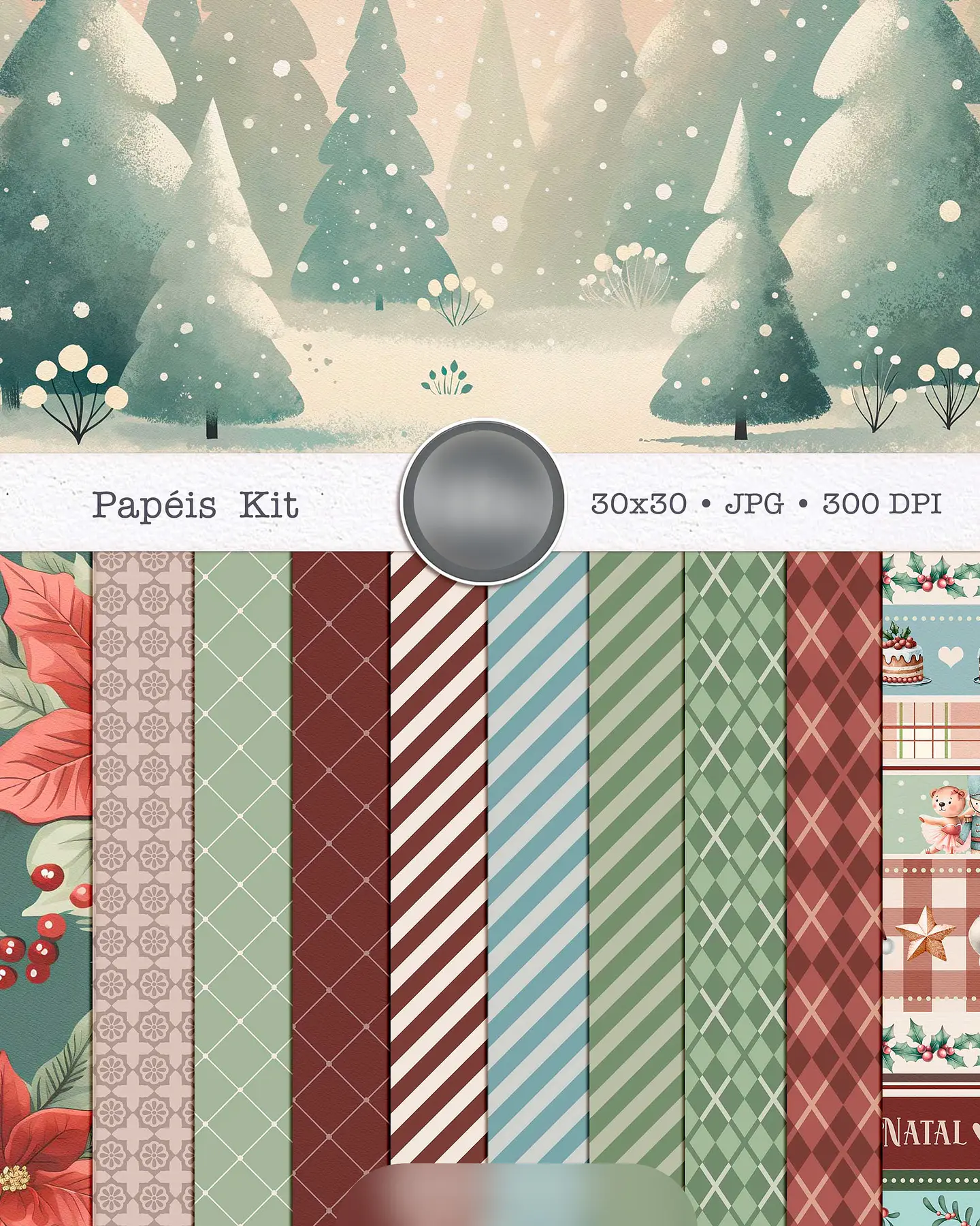 Kit Digital Natal Encantado 3