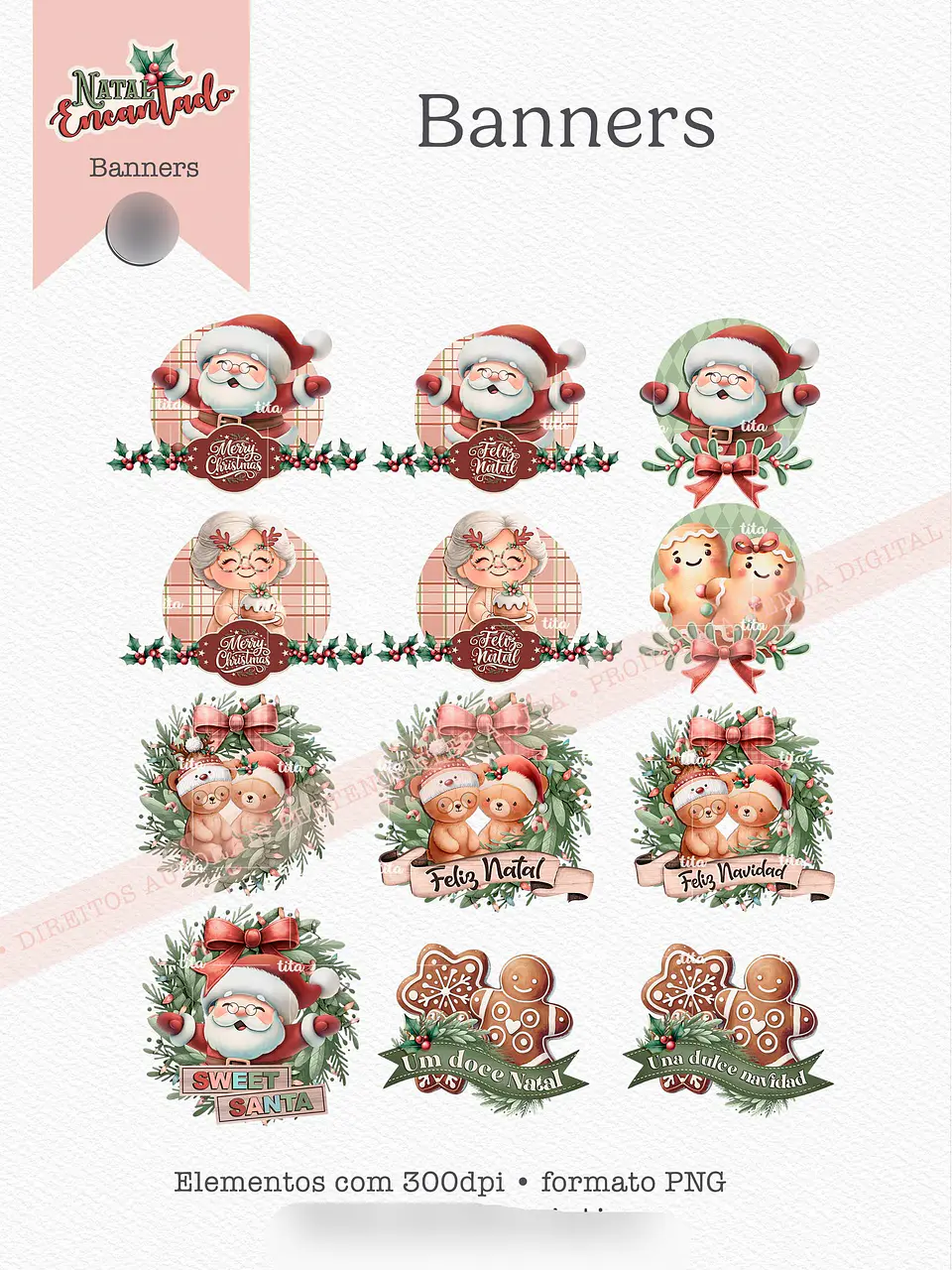 Kit Digital Natal Encantado 4