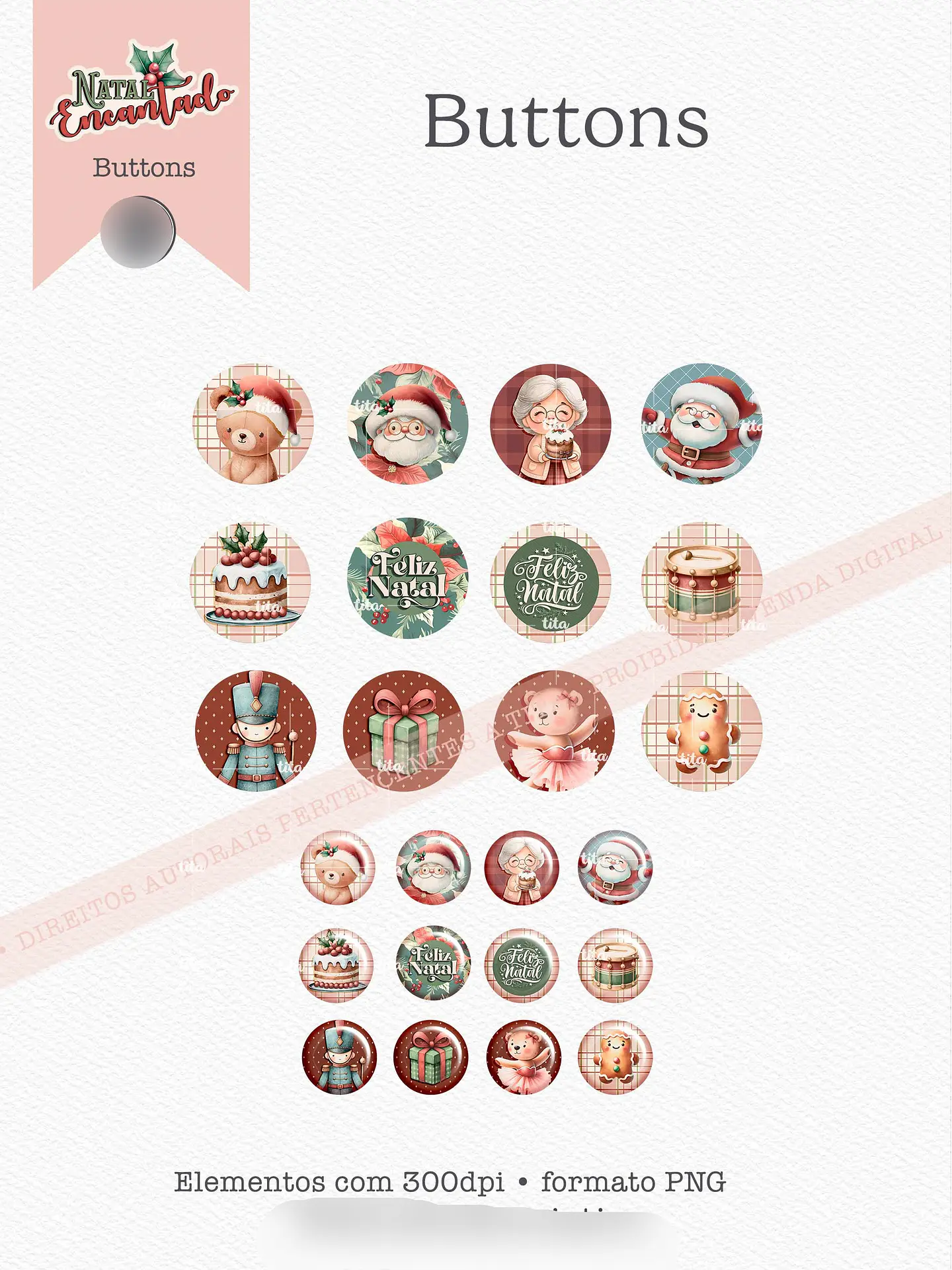 Kit Digital Natal Encantado 5