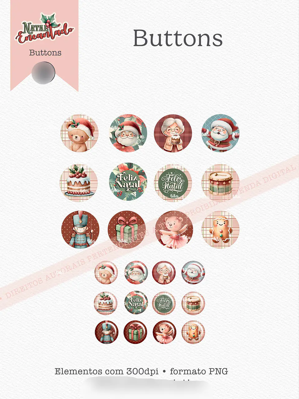 Kit Digital Natal Encantado 5