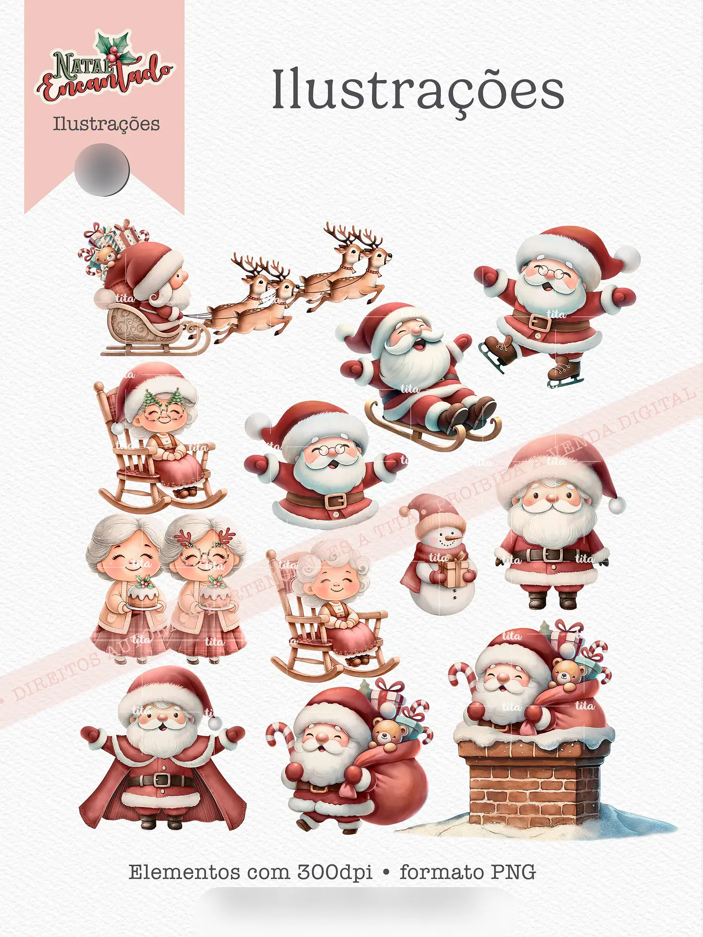 Kit Digital Natal Encantado 6