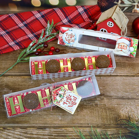 Arquivo Natal Caixa 3 doces HOHOHO - Chuvinha de Papel