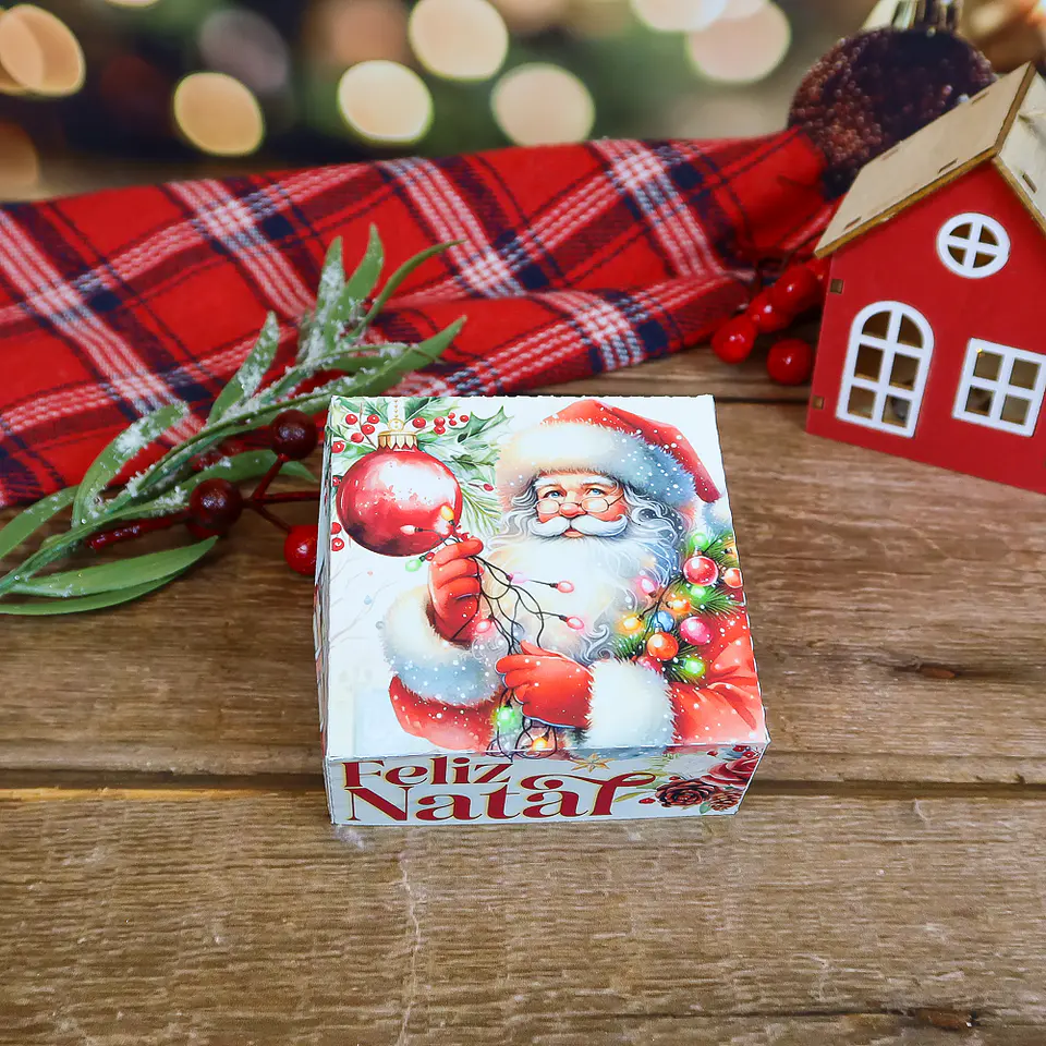 Arquivo Natal Caixa 4 doces - Chuvinha de Papel 1
