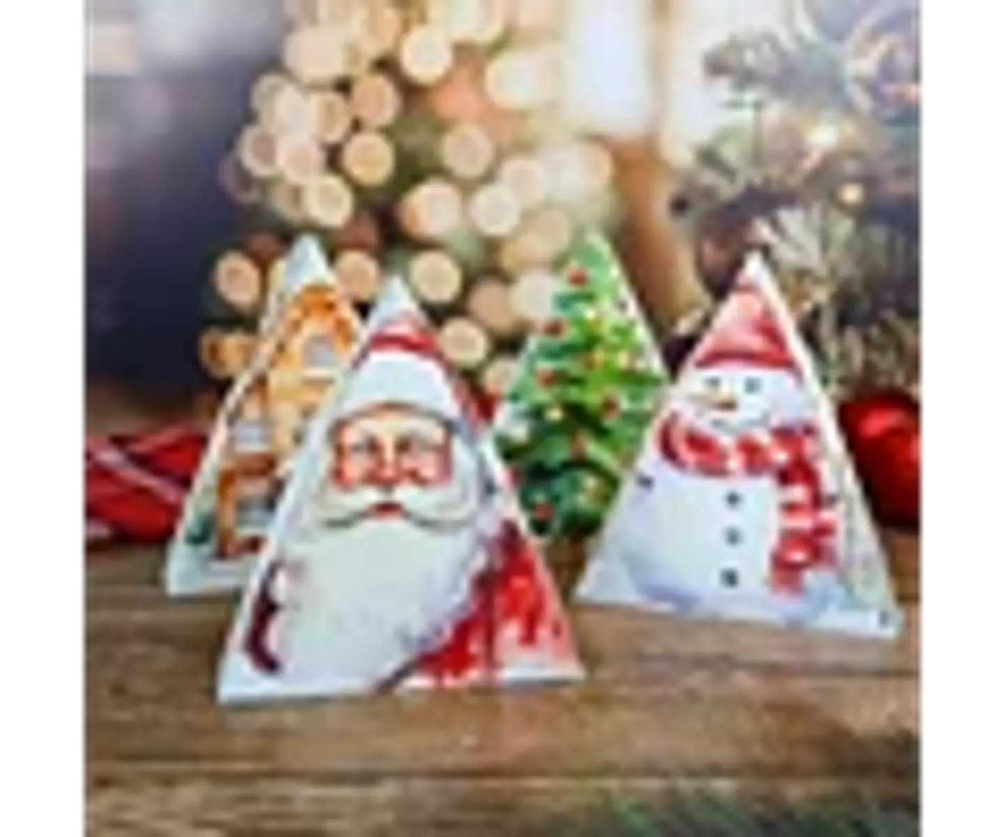 Arquivo Natal Caixa Triangular 6 doces - Chuvinha de Papel 2