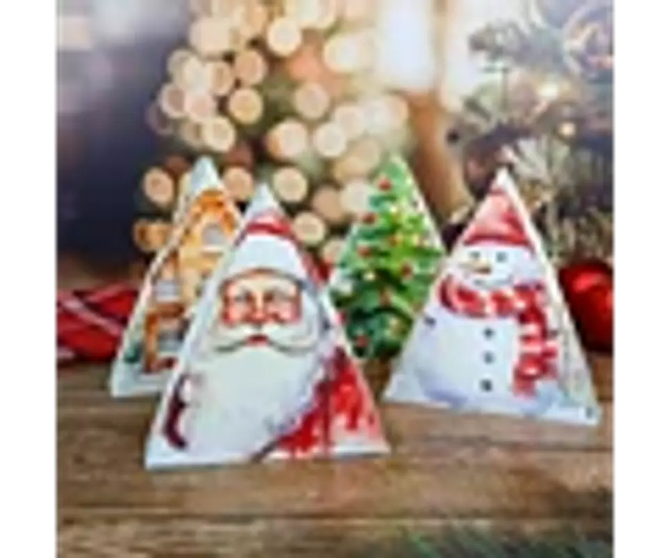 Arquivo Natal Caixa Triangular 6 doces - Chuvinha de Papel 2