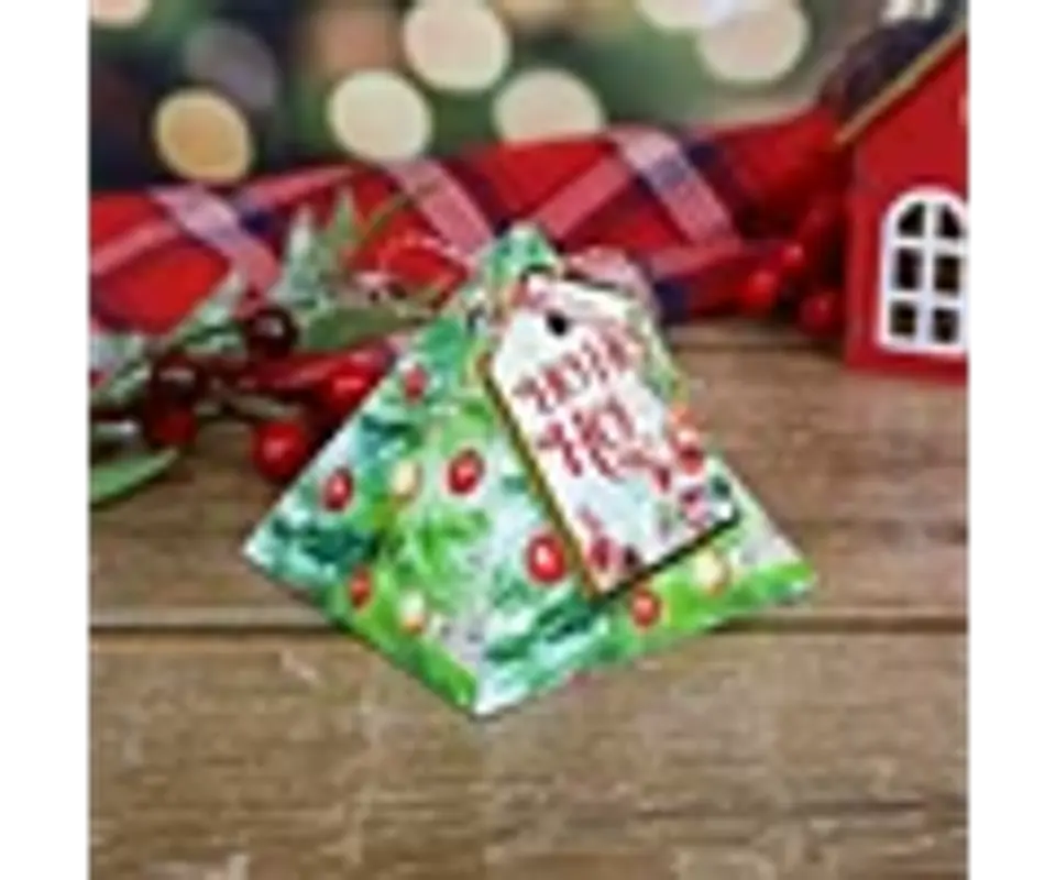 Arquivo Natal Caixa Triangular Blistter - Chuvinha de Papel 3