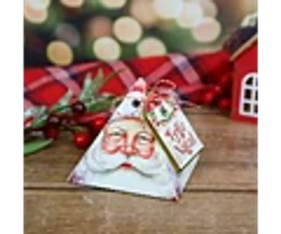 Arquivo Natal Caixa Triangular Blistter - Chuvinha de Papel 4