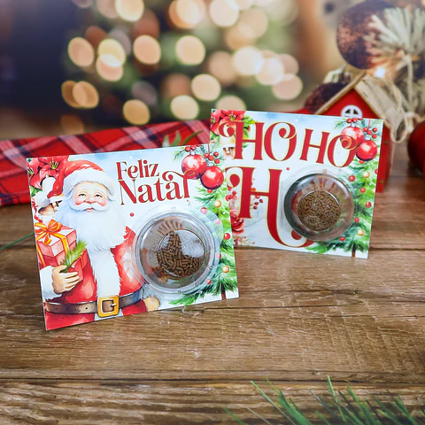 Arquivo Natal Card Blistter - Chuvinha de Papel