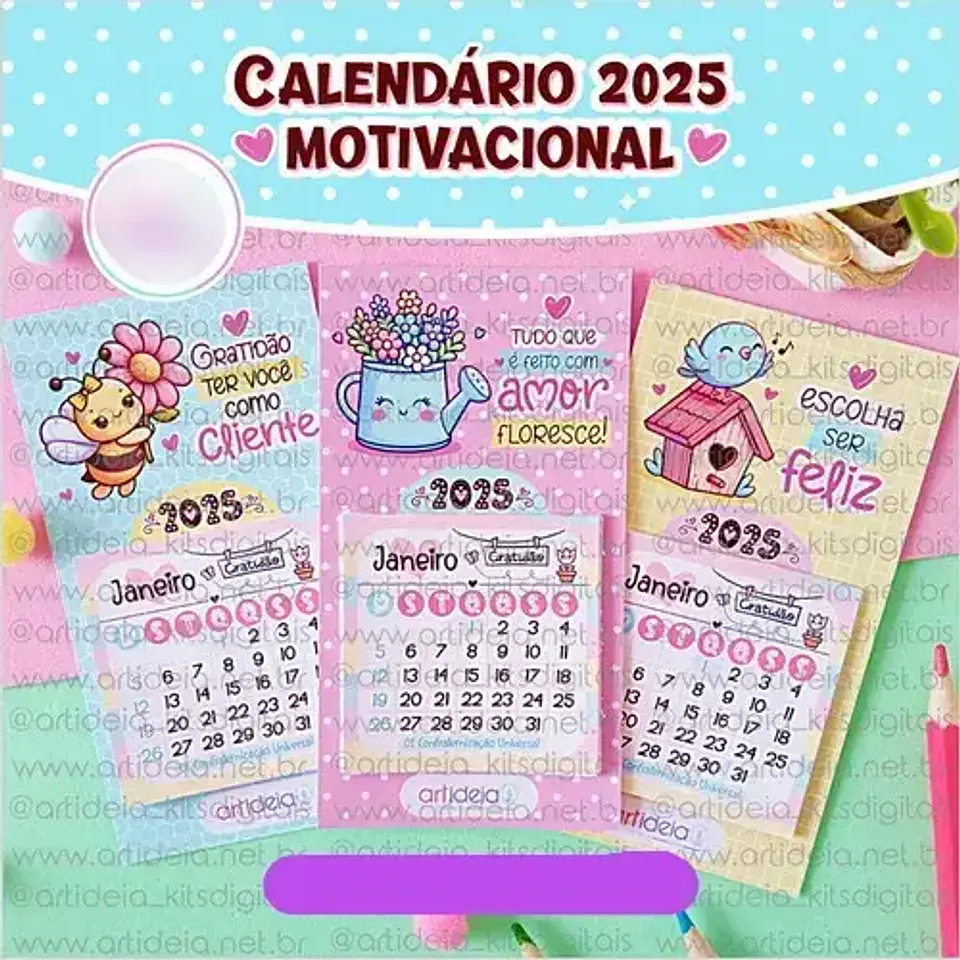 Arquivo Calendário Motivacional 2025 - ART IDEIA 1