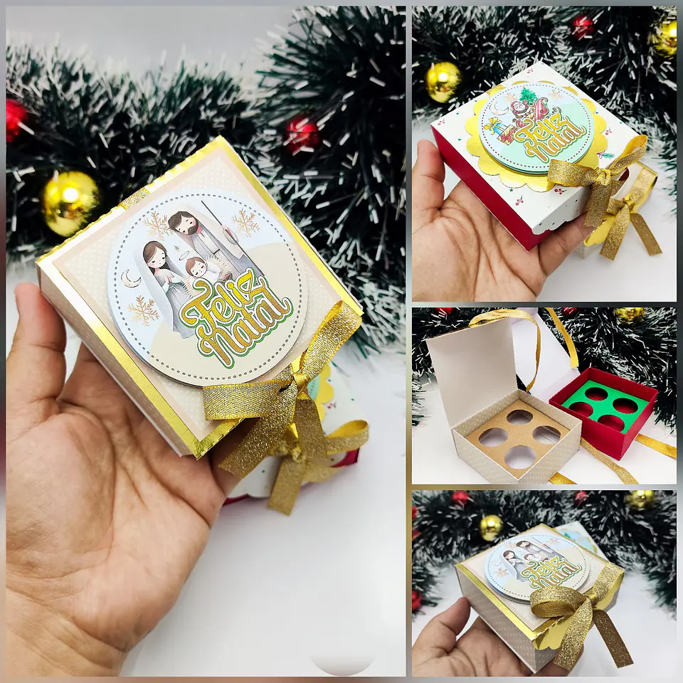 Arquivo Natal Caixa 4 Doces  - CRIAR BV 1
