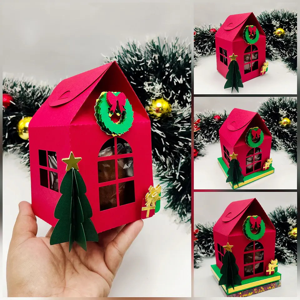 Arquivo Natal Caixa Casinha para Panetone - CRIAR BV 1