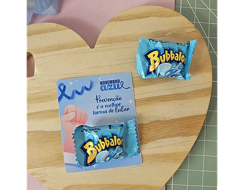 Arquivo Novembro Azul Card Chiclete Bubbaloo - Bella Ideia