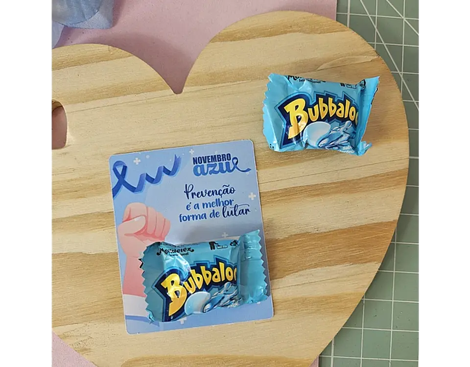 Arquivo Novembro Azul Card Chiclete Bubbaloo - Bella Ideia 1