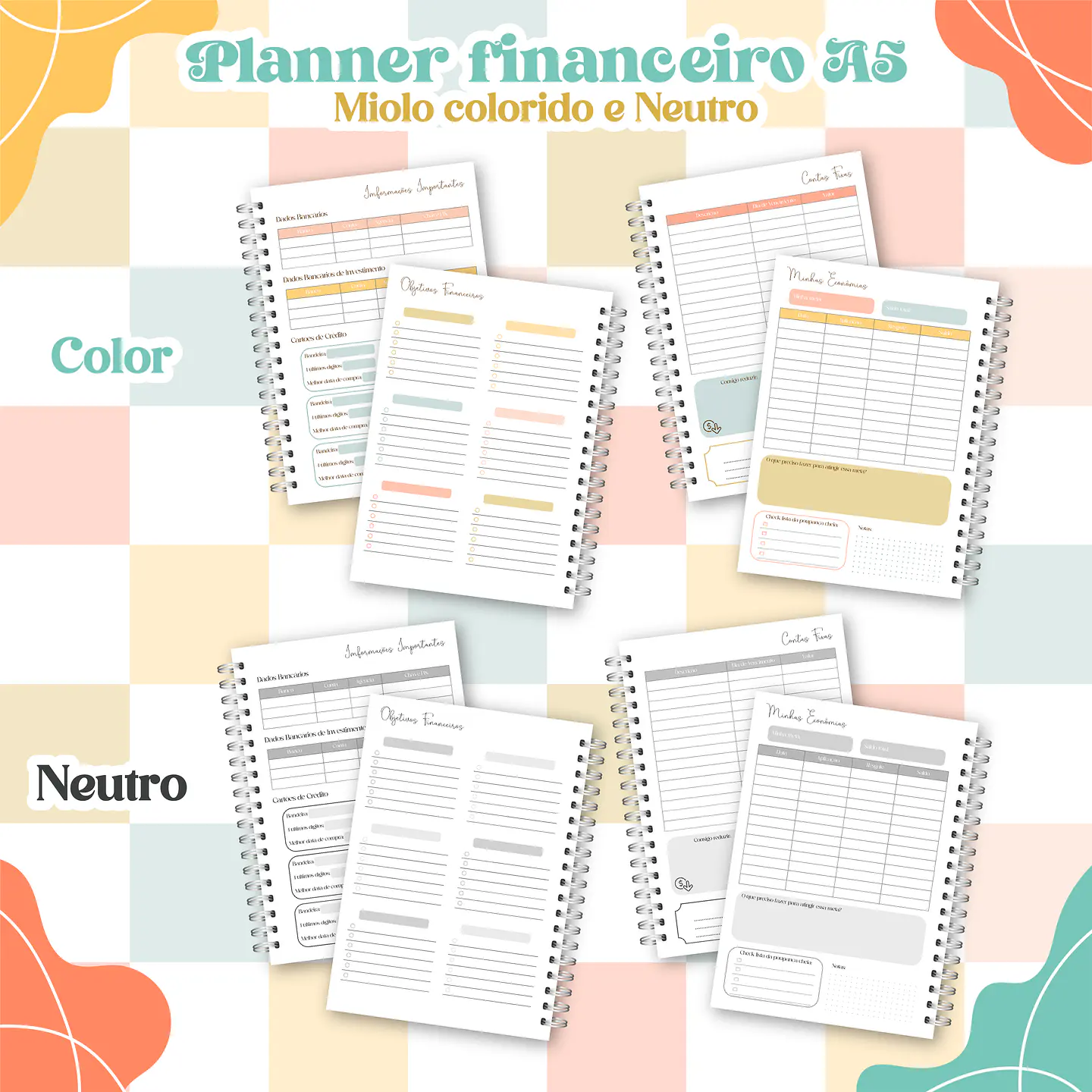 Arquivo Encadernação Combo Planejadores Permanentes - Madi 8