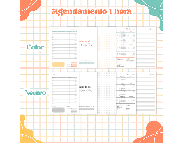 Arquivo Encadernação Combo Planejadores Permanentes - Madi