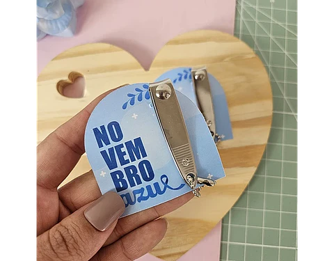 Arquivo Novembro Azul Card Cortador de unha - Bella Ideia