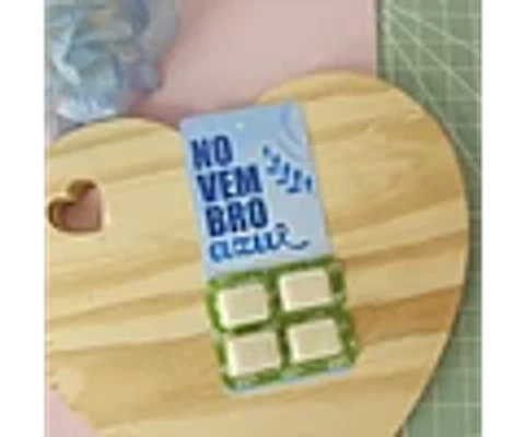 Arquivo Novembro Azul Card Chiclete - Bella Ideia