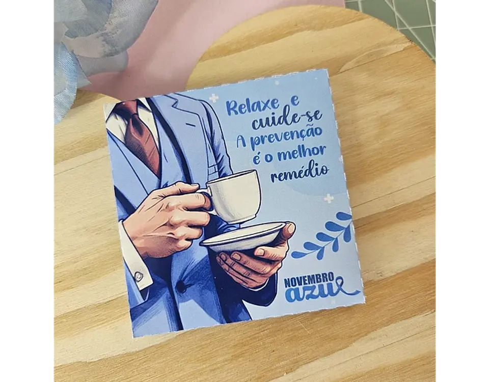 Arquivo Novembro Azul Envelope para Café - Bella Ideia 1