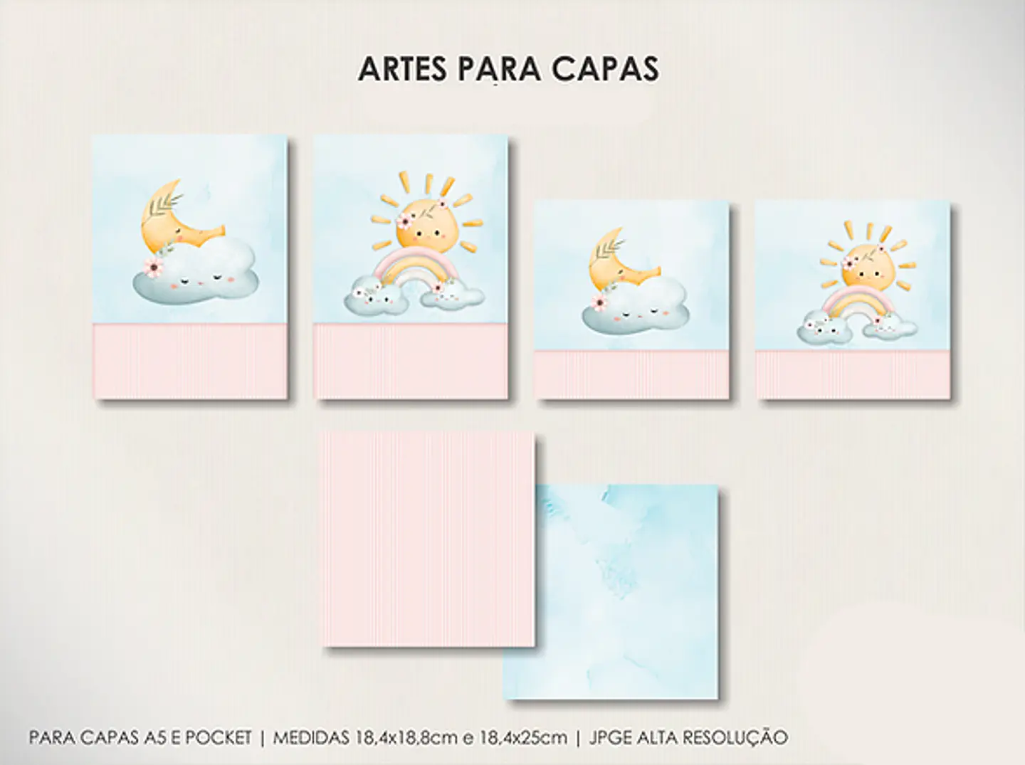 Arquivo Combo Capas Infantis - Moldes da Lê 6