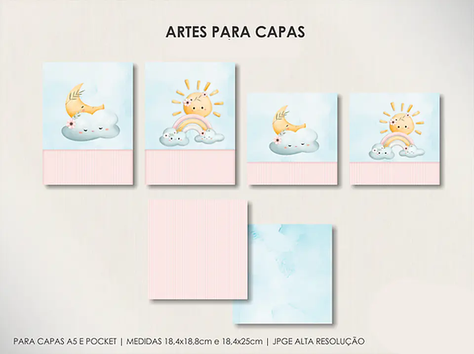 Arquivo Combo Capas Infantis - Moldes da Lê 6