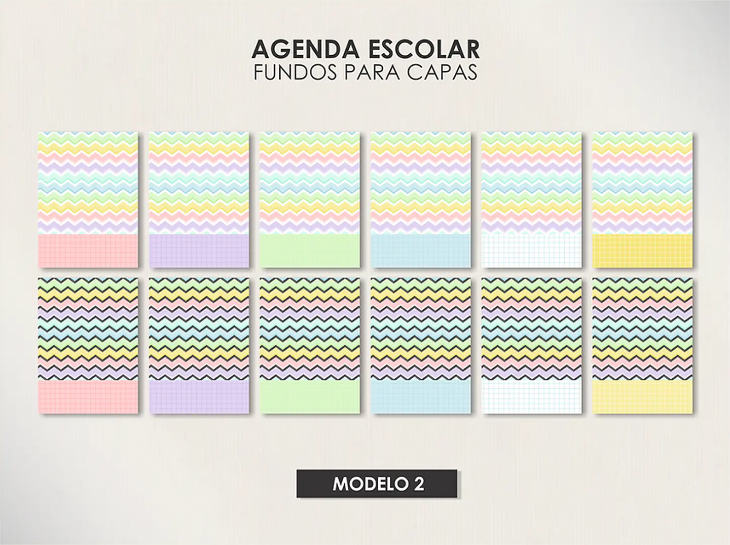 Arquivo Agendas Escolares Permanentes - Moldes da Lê 10