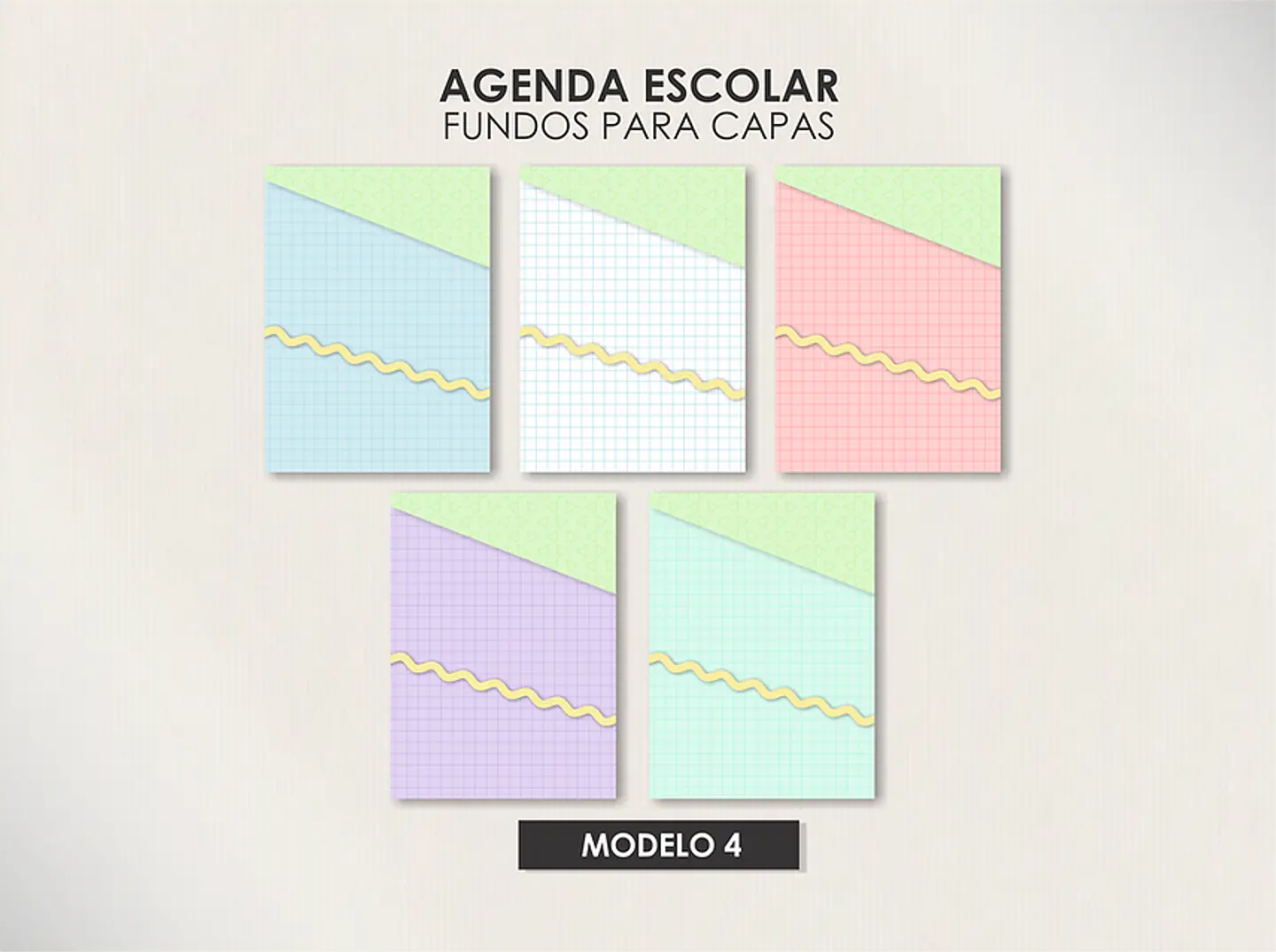 Arquivo Agendas Escolares Permanentes - Moldes da Lê 12