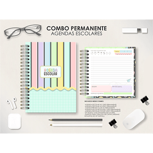 Arquivo Agendas Escolares Permanentes - Moldes da Lê