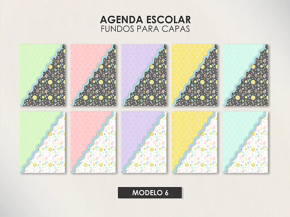 Arquivo Agendas Escolares Permanentes - Moldes da Lê 13