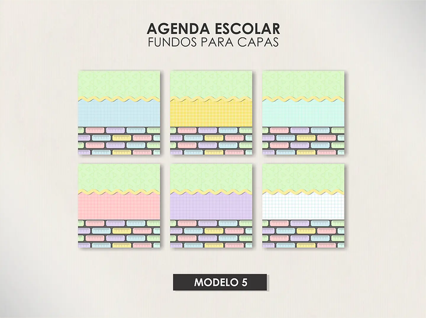 Arquivo Agendas Escolares Permanentes - Moldes da Lê 9