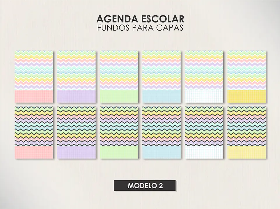 Arquivo Agendas Escolares Permanentes - Moldes da Lê 11