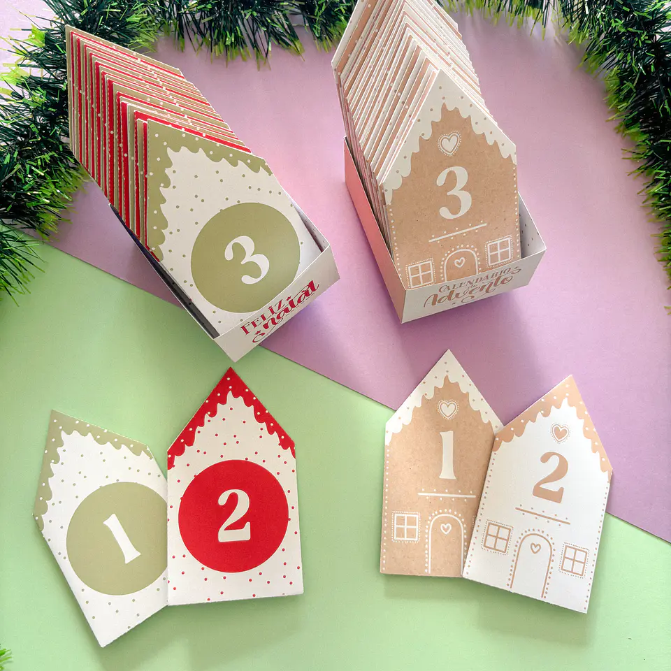 Arquivo Natal Calendário do Advento Casinhas - tudo pra papelaria 1
