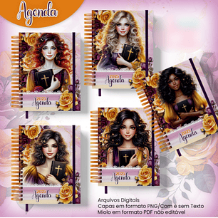 Agenda Coleção Cristã Datada 2 DPP 2025 + Miolo Agenda Datada 1 DPP 2025 - Jana Bicalho