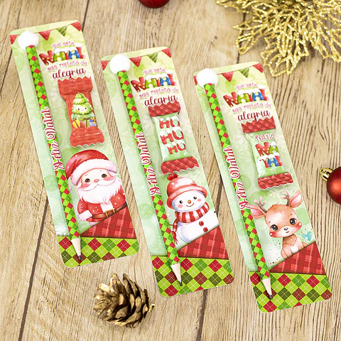 Arquivo Natal Card Lapis e Balinha