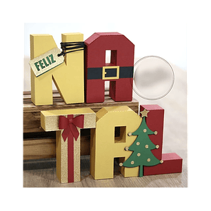 Arquivo Natal Máscara para Letras 3D - Nilmara