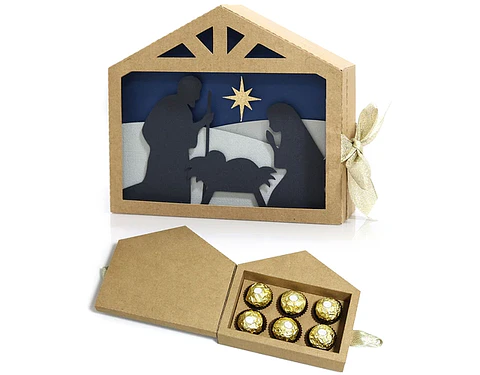 Arquivo Natal Caixa Presépio parra 6 doces Ferrero - Nilmara