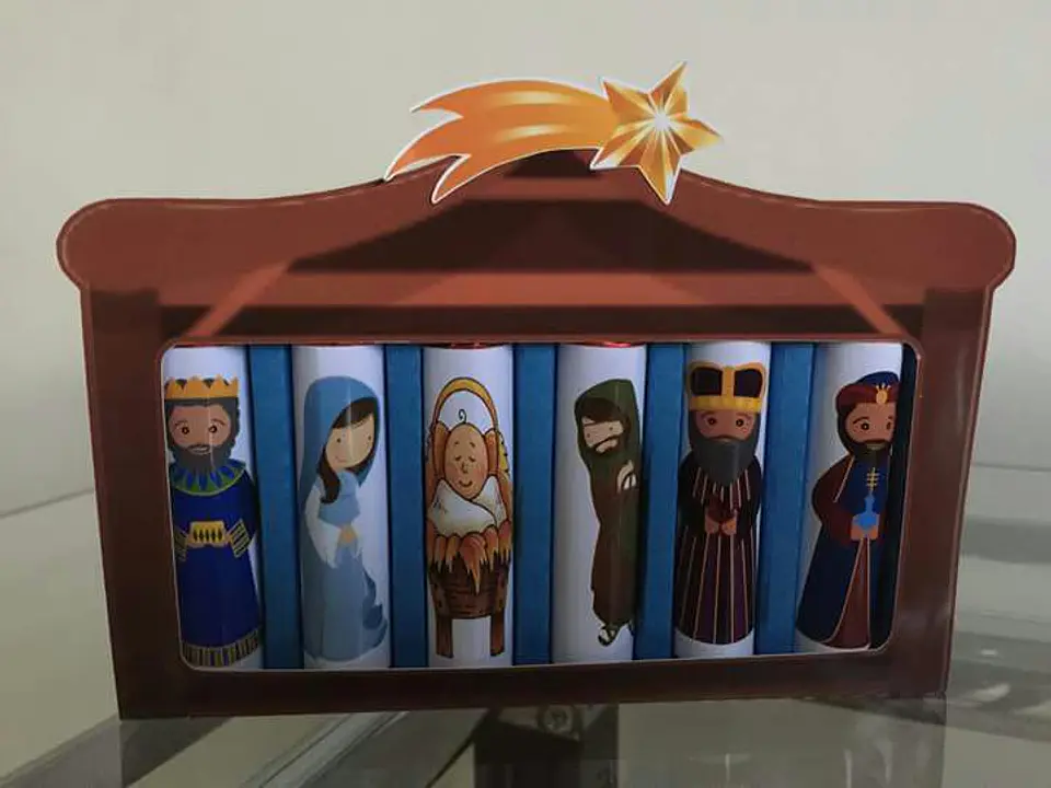 Arquivo de Corte Caixa Presépio Batom Natal 1